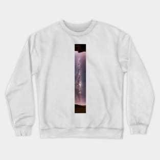 Milky Way, 180-degree panorama (C019/6294) Crewneck Sweatshirt